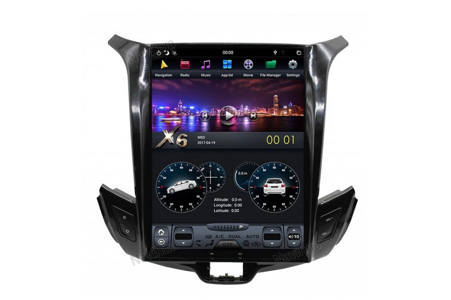 Chevrolet Cruze 2015 Tesla style 10.4 inch Android Car DVD Player 