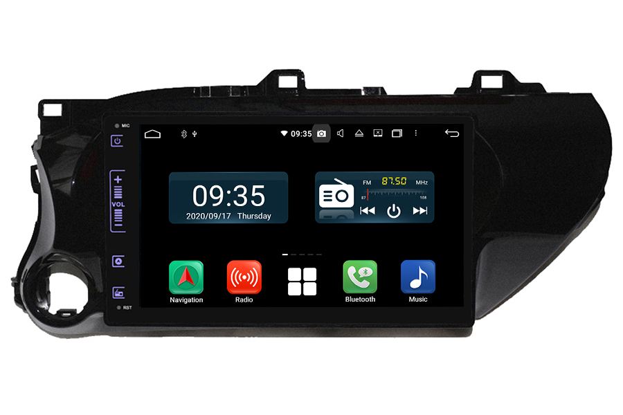 Toyota Hilux LHD 2016-2020 Aftermarket Radio Upgrade (Free Backup Camera)