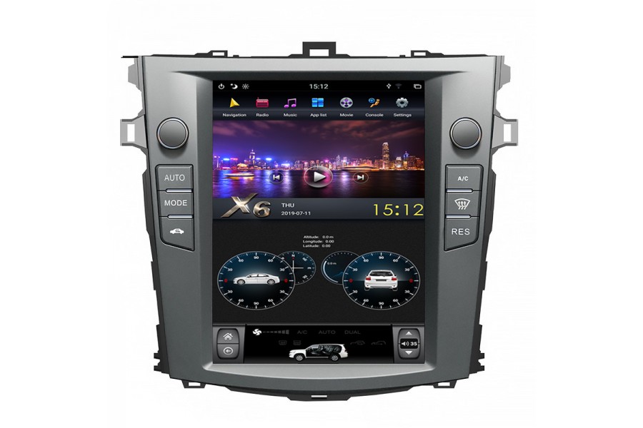 Toyota Corolla 2006-2013 Tesla style 10.4 inch Android Car DVD Player 