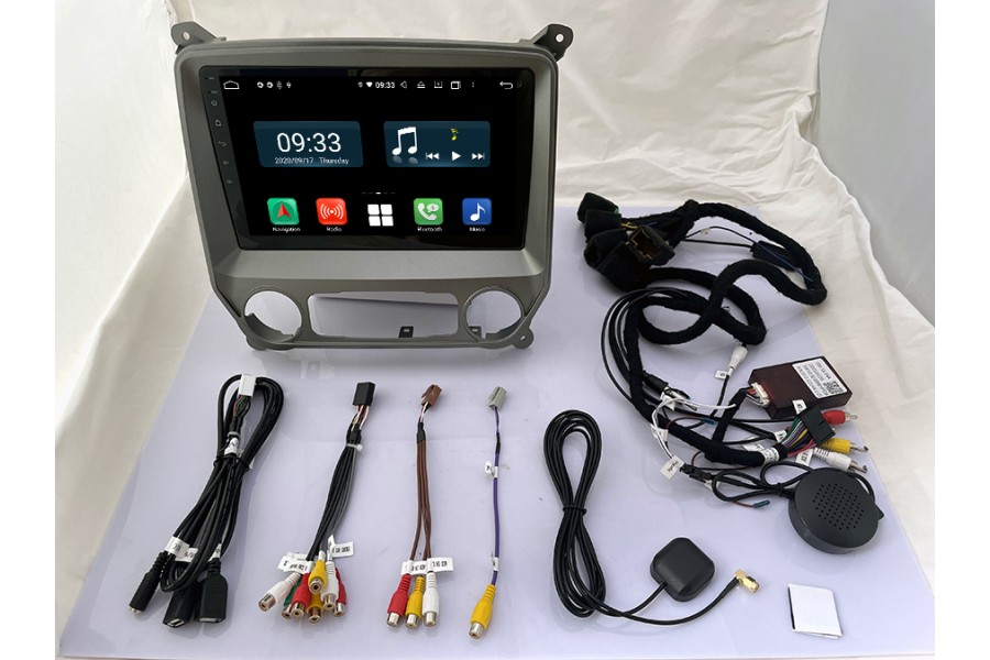 Chevrolet Silverado Plateado 2014-2019 Aftermarket Radio Upgrade (Free Backup Camera)