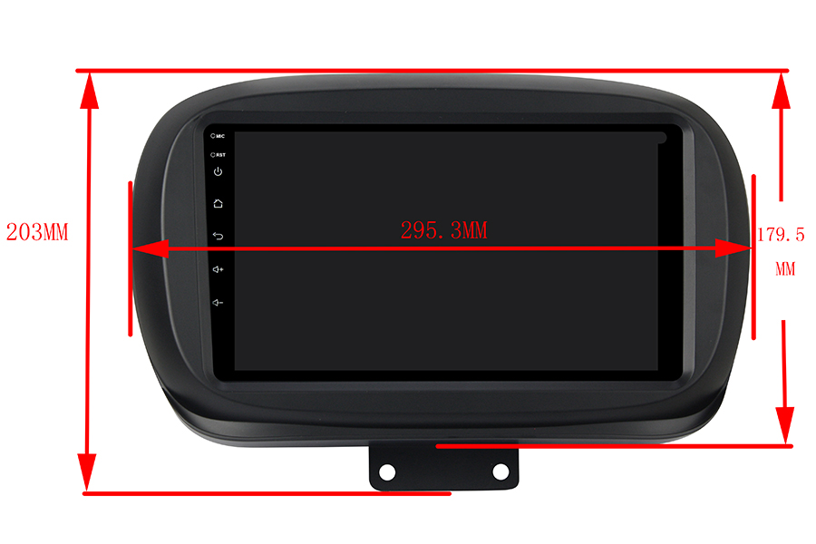 Fiat 500X 2014-2019 Aftermarket Radio Upgrade Carstereo Carplay dab (Free Backup Camera)
