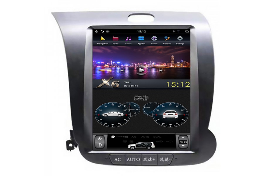 Kia K3 2013 Tesla style 10.4 inch Android Car DVD Player 