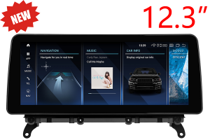 BMW X3(F25)/X4(F26) radio upgrade with 12.3" touchscreen carplay android auto reversing camera retrofit Carstereo Carplay dab (Free Backup Camera)
