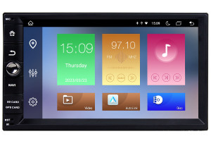 Double Din Radio Upgrade with 7-inch screen and physical buttons 