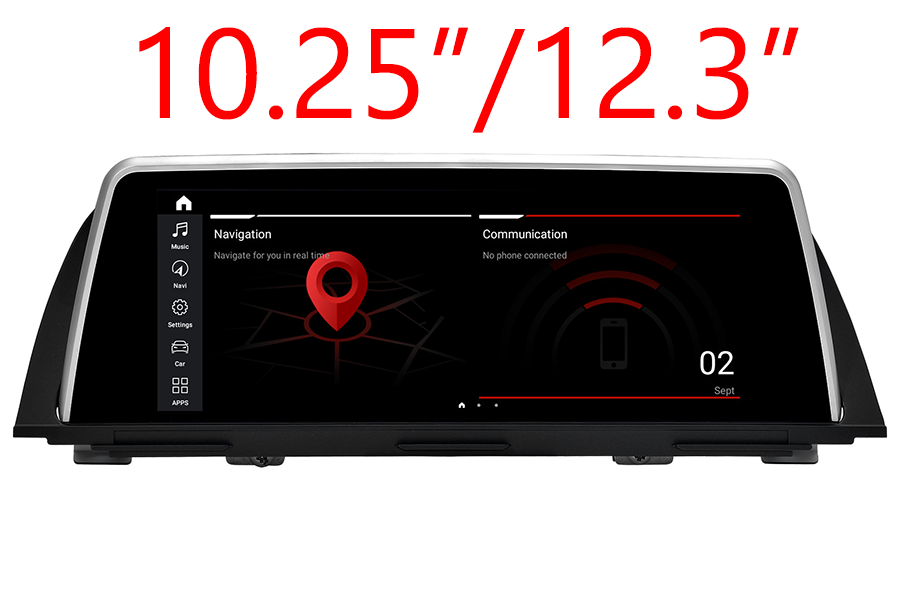 BMW 5(F10) 2010-2016 aftermarket Radio Upgrade with 10.25"(12.3") screen