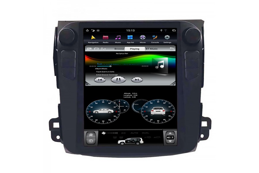 Mitsubishi OLD Outlander 2006-2012 Tesla style 12.1 inch Android Car DVD Player 