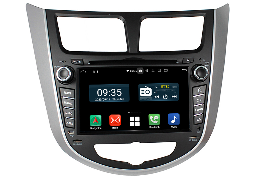 Hyundai Series 2008-2012 Autoradio GPS Aftermarket Android Head Unit Navigation Car Stereo (Free Backup Camera)