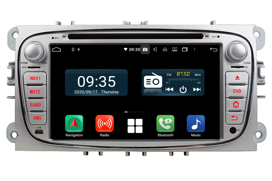 Para Ford Focus Mondeo Kuga Galaxy C/S-MAX GPS Estéreo Radio DAB DAB Sat Nav RDS 