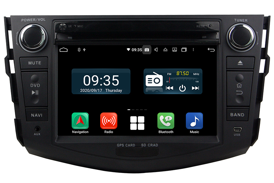 Toyota RAV4 2006-2012 Autoradio GPS Aftermarket Android Head Unit Navigation Car Stereo (Free Backup Camera)