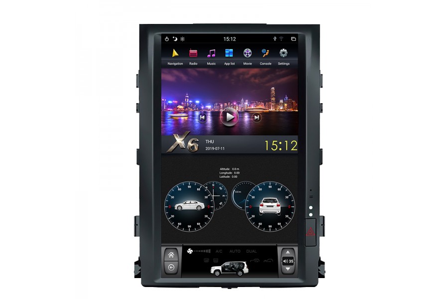 Toyota Land Cruiser 2008-2015 Tesla Style 16"  Android Car DVD Player