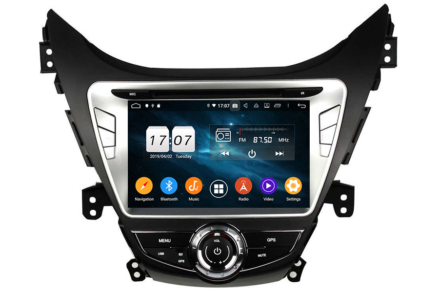 Hyundai Elantra 2011-2016 Autoradio GPS Aftermarket Android Head Unit Navigation Car Stereo (Free Backup Camera)