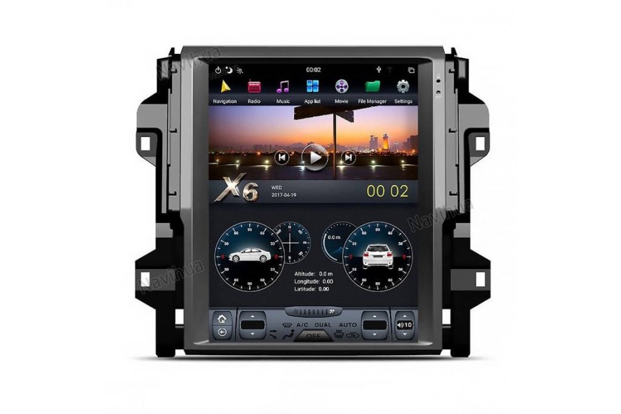 Toyota Fortuner 2016-2018 Tesla style 12.1 inch Android Car DVD Player 