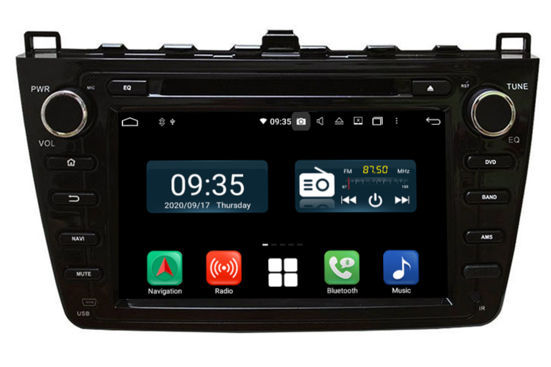 Mazda 6 2008-2012 radio upgrade Autoradio GPS Aftermarket Android Head