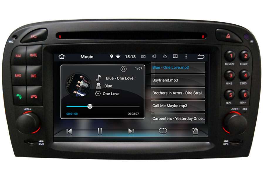 Mercedes-Benz A/C/CLK/E/G/M/ML/S radio replacement upgrade dab carplay bluetooth (Free Backup Camera)