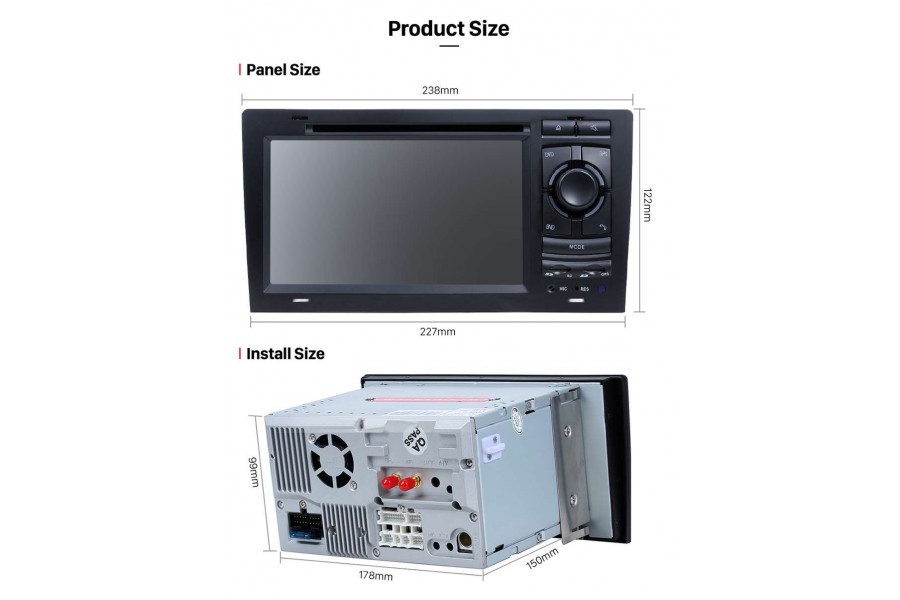Audi A8/S8/RS8 1999-2004 Autoradio GPS Aftermarket Android Head Unit Navigation Car Stereo