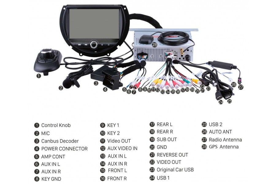 MINI Cooper 2014-2016 Autoradio GPS Aftermarket Android Head Unit Navigation Car Stereo(Free Backup Camera)