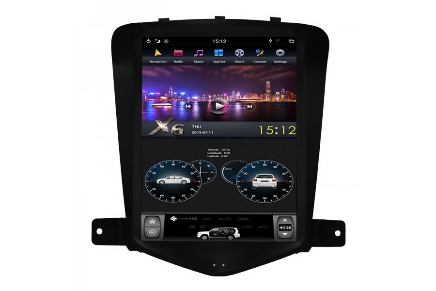Chevrolet Cruze 2009-2013 vertical Tesla style  9.7 inch Android Car DVD Player