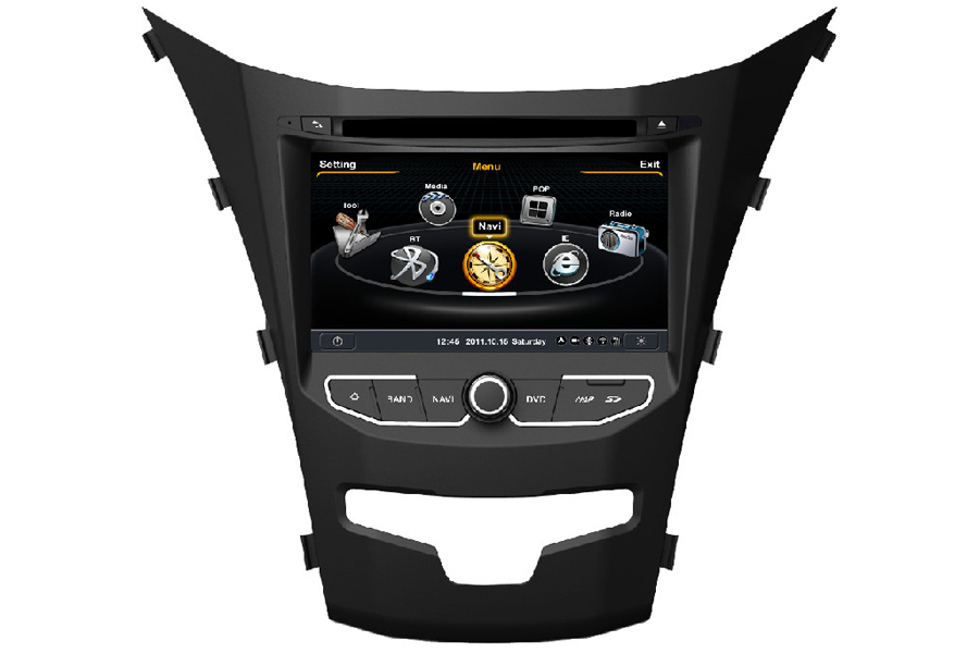 SsangYong Korando 2014 Autoradio GPS Aftermarket Android Head Unit Navigation Car Stereo