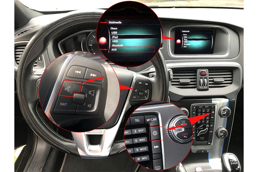 Volvo XC60 iSmart auto wireless CarPlay Android auto mirror link backup camera