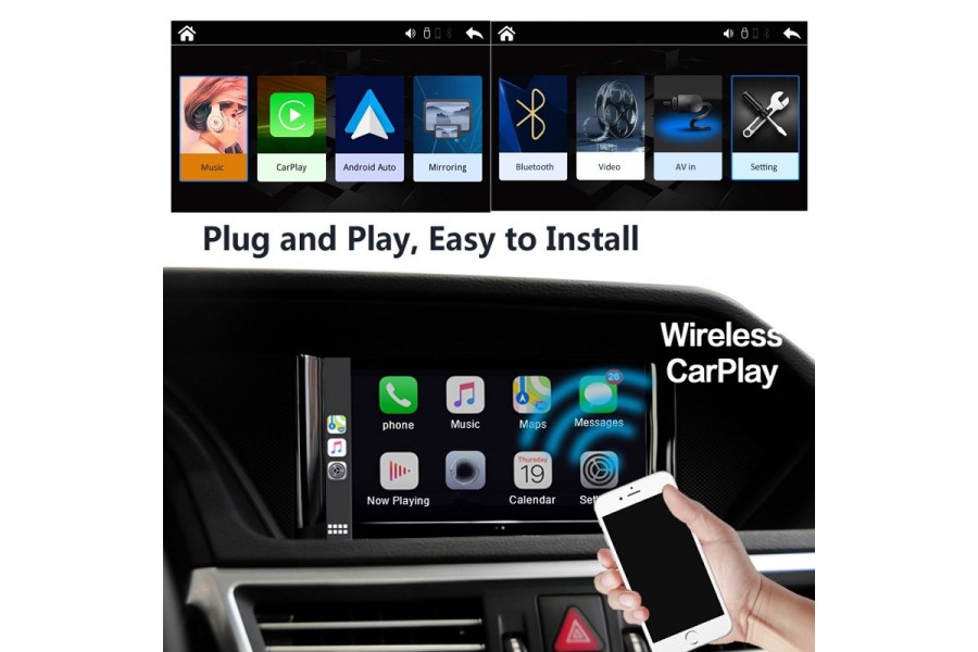 Mercedes Benz NTG 4.5 carplay Android auto multimedia interface for cars with shell Navigation 