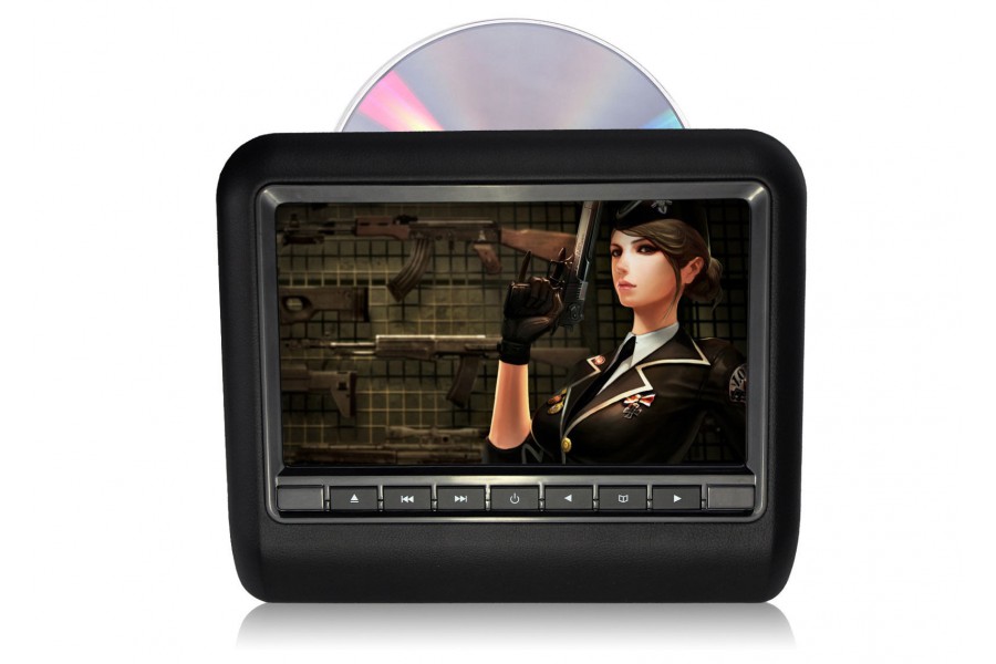 Car head rest LCD CD DVD player MP3 FM IR SD USB 10 inch HD