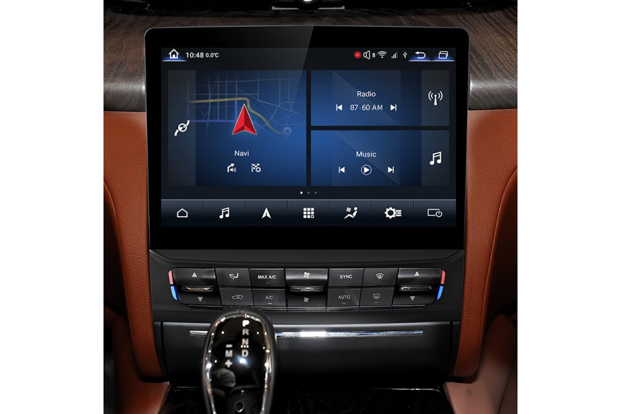 Maserati Quattroporte 2013-2016 aftermarket radio upgrade headunit with 10 inch screen (free backup camera)