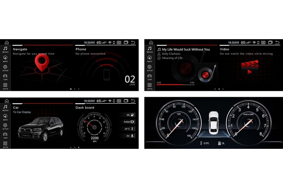 BMW Series3 5 E60 E61 E62 E63 E64 M6 E90 E91 E92 E93 M3 8.8" Android 4G+64G 8-core MultiMedia GPS navigation dab (Free Backup Camera)