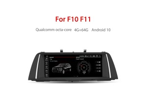 BMW Series 5 F10 F11 F18 10.25" Android 12 (Genuine Specs).0 4G+64G Qualcomm 8 core built-in 4G-LTE IPS Car MultiMedia