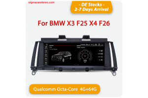 BMW X3 F25 X4 F26 CIC GPS navigation Head unit 8.8" Android 12 (Genuine Specs) 4+64G Qualcomm octa-core 4G+64G IPS Car Interface MultiMedia
