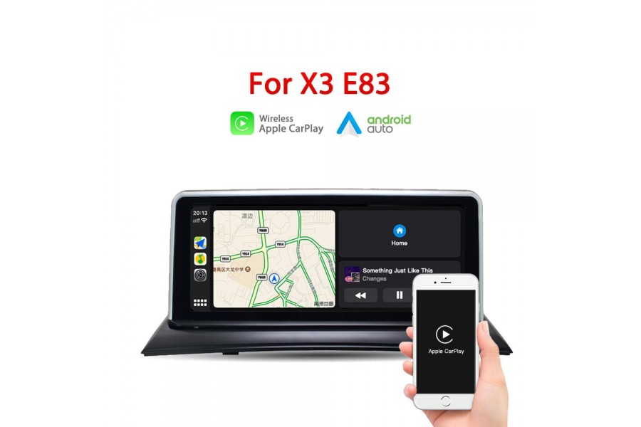 BMW X3 E83 2003-2010 Multimedia Head Rear Camera IOS Iphone Touch Screen 10.25" Wireless Apple CarPlay + Android Auto