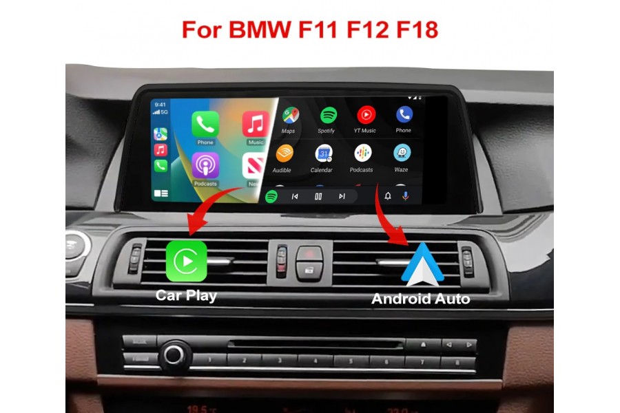 BMW Series 5 F10 F11 F18 CIC NBT Head Unit Video Touch Screen 10.25" Wrieless Apple CarPlay Android Auto Car Multimedia