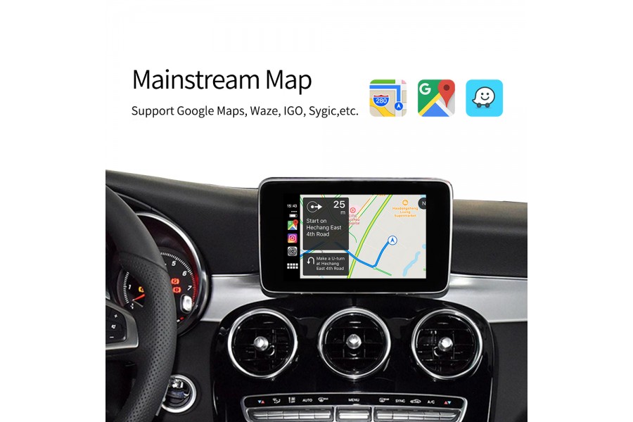 Mercedes Benz NTG Wireless Apple CarPlay Android Auto MMI Interface Adapter Prime Retrofit (Free Backup Camera)