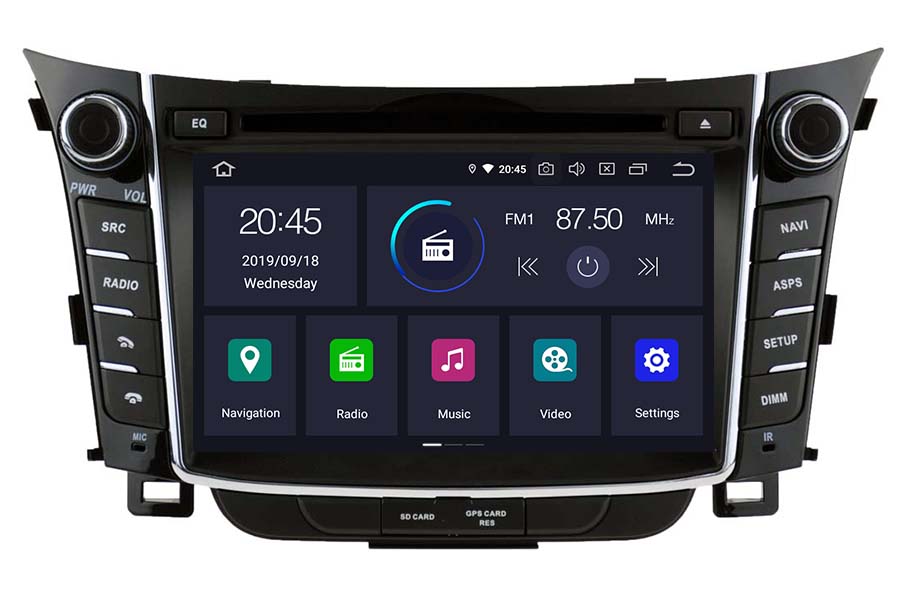 Hyundai i30 2011-2014 Aftermarket Radio Upgrade (free backup camera)