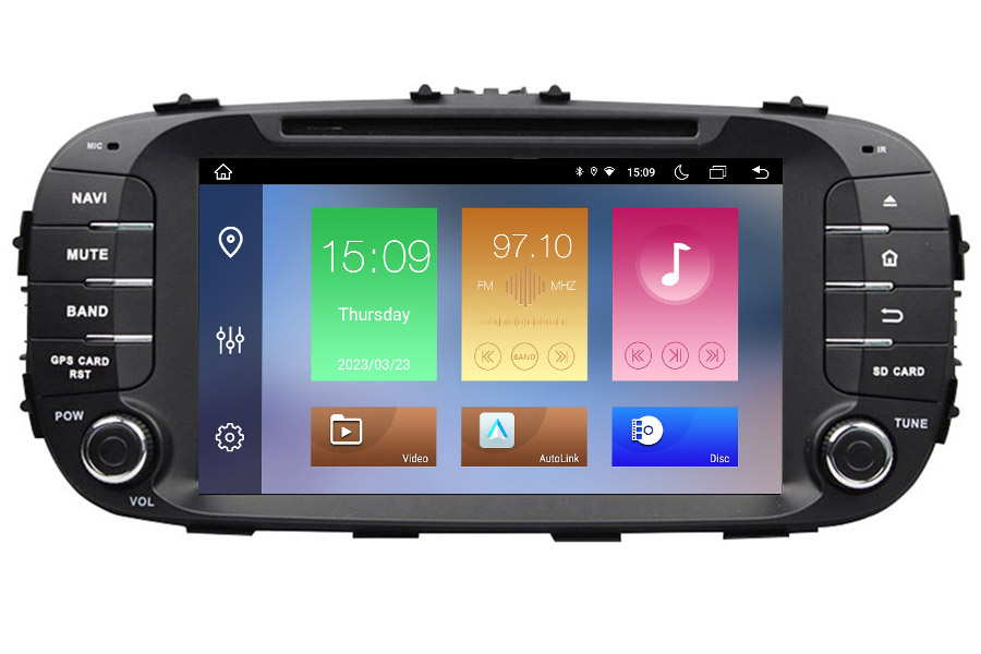 Kia Soul 2014-2018 Autoradio GPS Aftermarket Android Head Unit Navigation Car Stereo (Free Backup Camera)