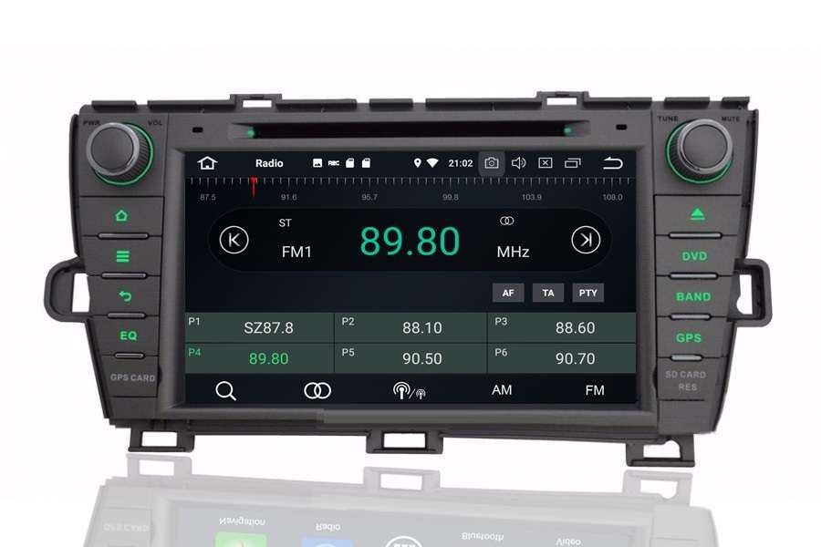 Toyota Prius (LHD) 2009-2013 Bluetooth Autoradio GPS Aftermarket Android Head Unit Navigation Car Stereo (Free backup camera)