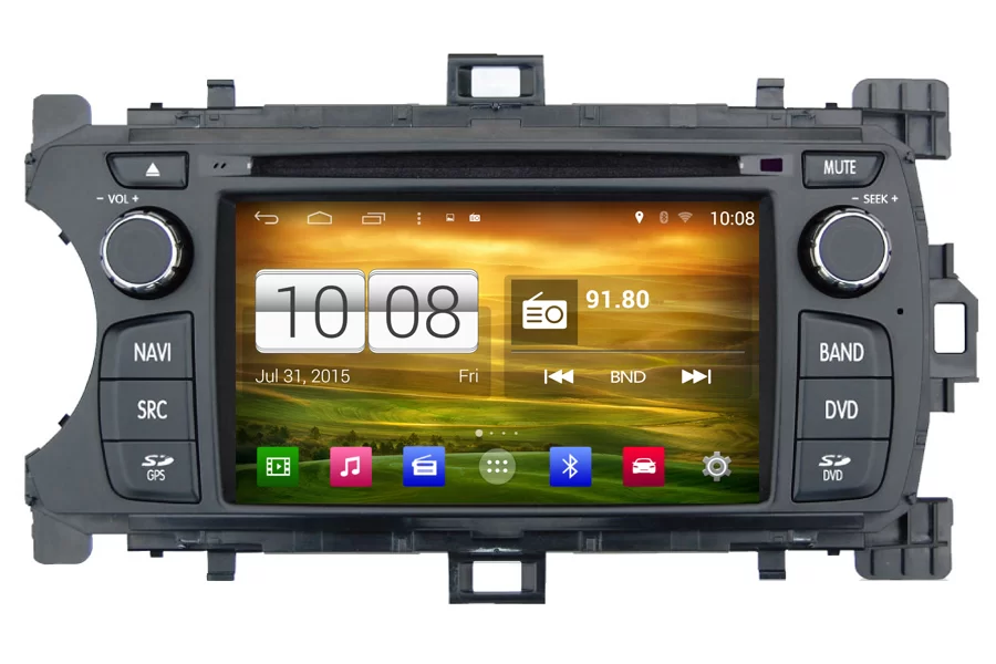 Toyota Yaris 2012-2013 Autoradio GPS Aftermarket Android Head Unit  Navigation Car Stereo