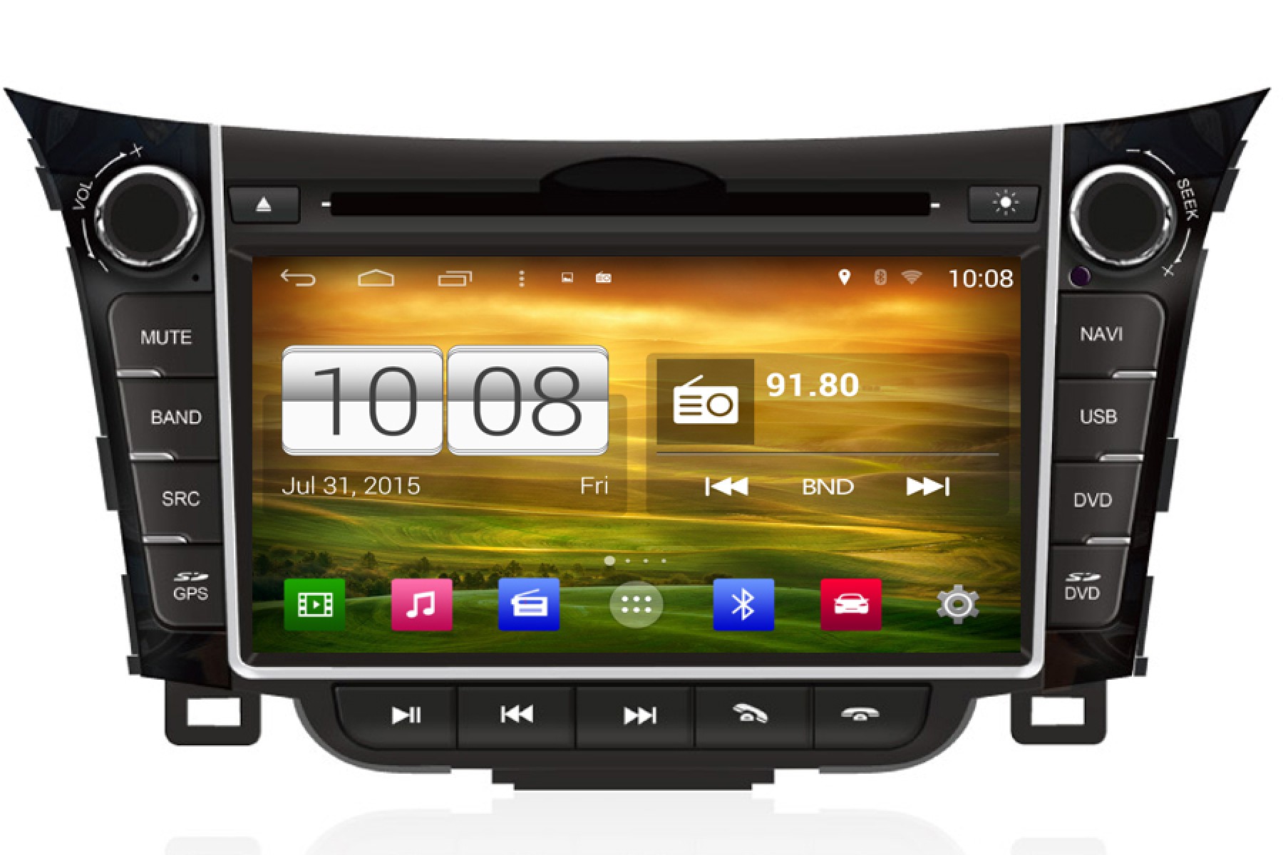 Hyundai i30 2013 Android OS Navigation Radio Player