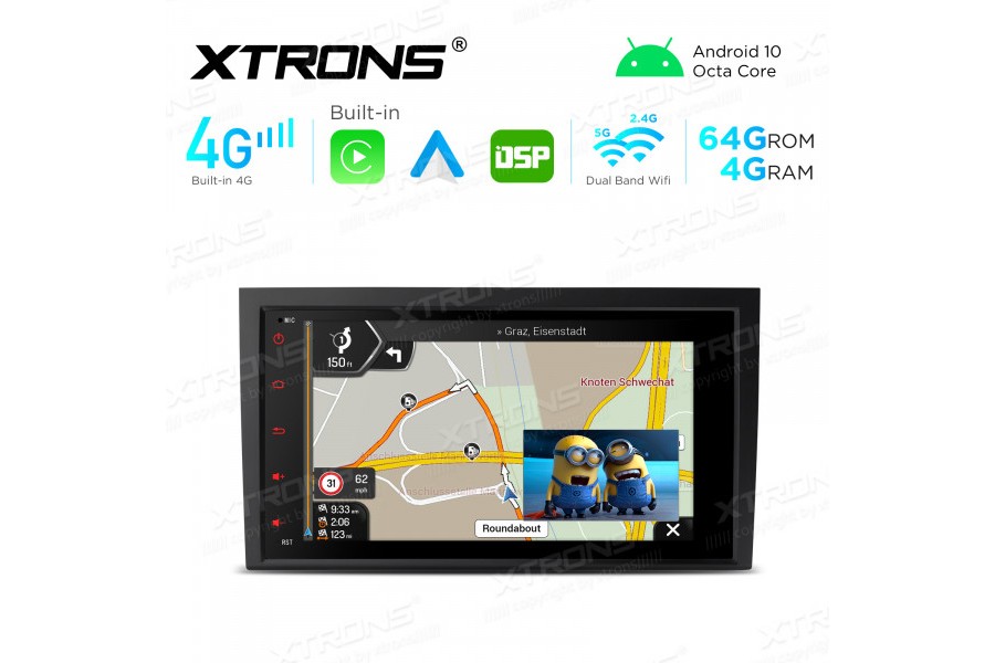 Integrated 4G Solution: 8 inch Android Multimedia Player Navigation System With Built-in CarAutoPlay and Android Auto and DSP For AUDI / SEAT