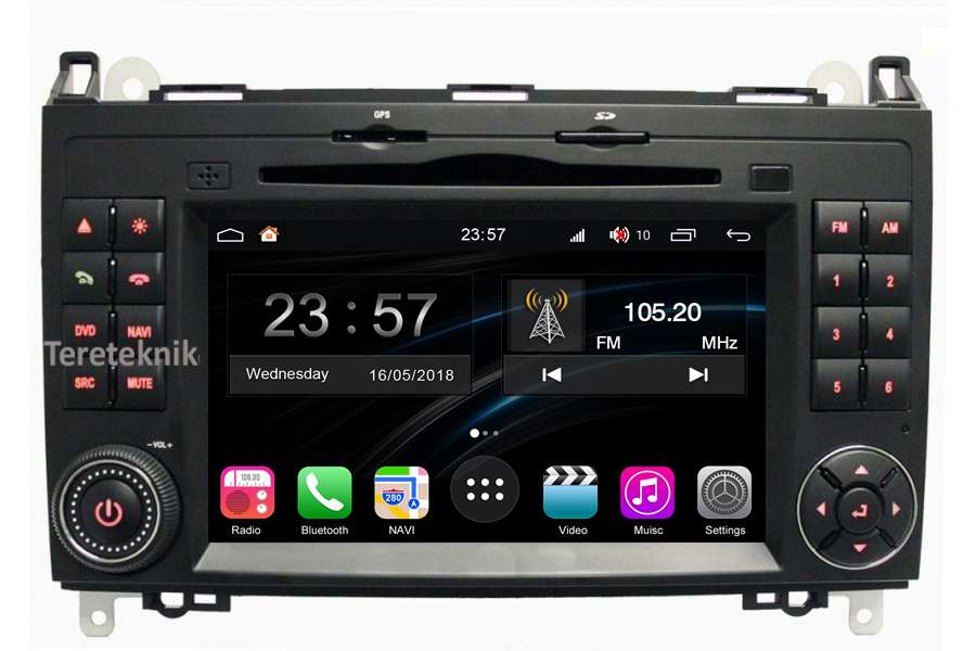 Android 10 DAB Auto estéreo Mercedes A/B-Clase Viano Vito Sprinter W639 CarPlay 4G 