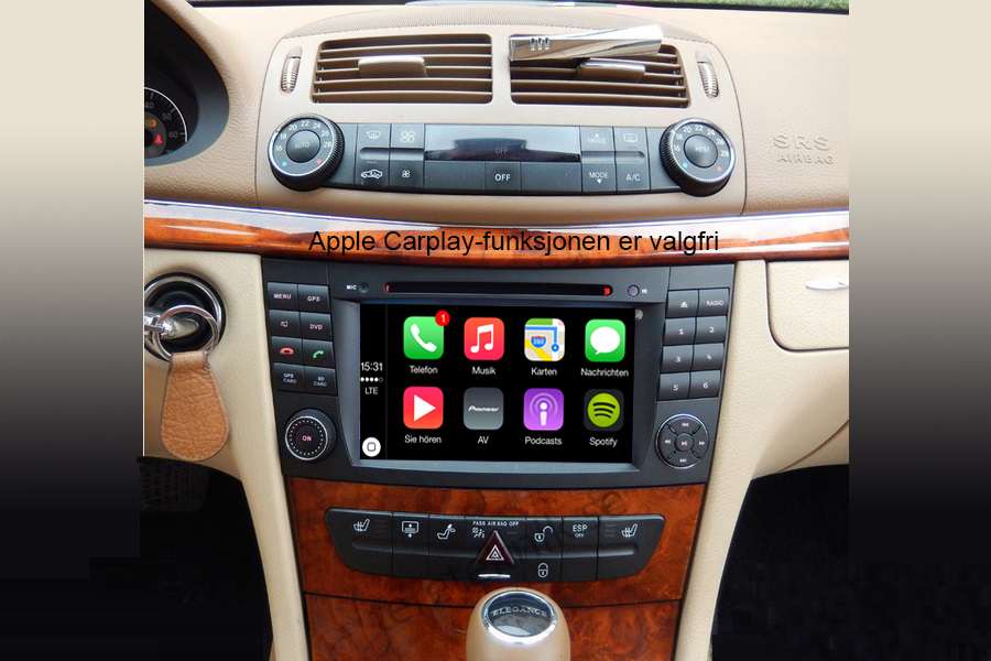 Mercedes Benz E-Class (W211)/CLS-Class (W219)/G-Class (W463) radio upgrade Carplay (Free Backup Camera)