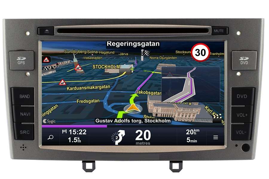 Peugeot 308/RCZ 2008-2013 Autoradio GPS Aftermarket Android Head Unit Navigation Car Stereo (Free Backup Camera)