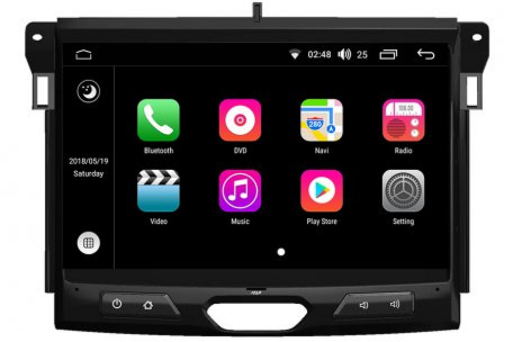 Ford Ranger 2016 2017 Aftermarket Navigation Head Unit, Ford Ranger ...