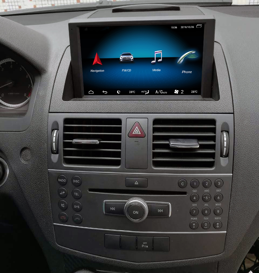 NHOPEEW [2 64G] Android Car Stereo For Mercedes Benz C Class 3 W204 S204 2006-2011